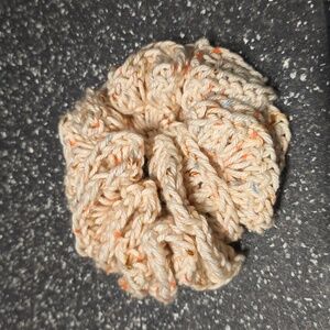 Crochet hair scrunchie.